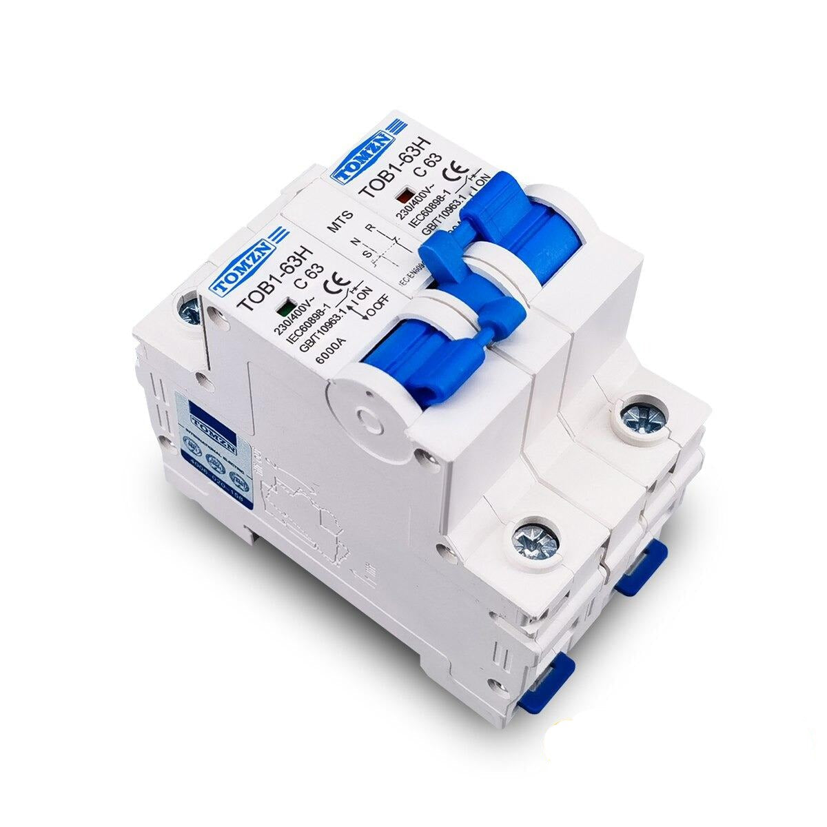 TOMZN TOB1-63H MTS 1+1 AC Dual Power Manual Transfer Switch – Asghar Electric