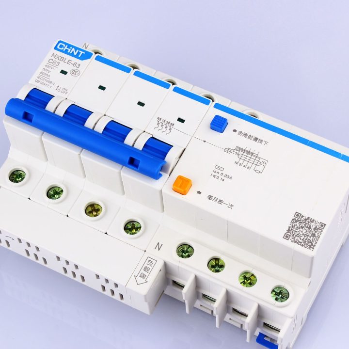 Chint Residual Current Circuit Breaker (NXBLE-63) 4 Pol 30mA 6A-50A