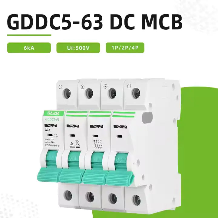 Gada Miniature Circuit Breaker (MCB) 4P DC GDDC5-63 Circuit Break