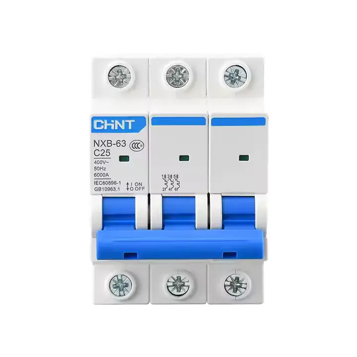 CHINT Miniature Circuit Breaker (MCB) NXB-63C 3-Pole 6KA