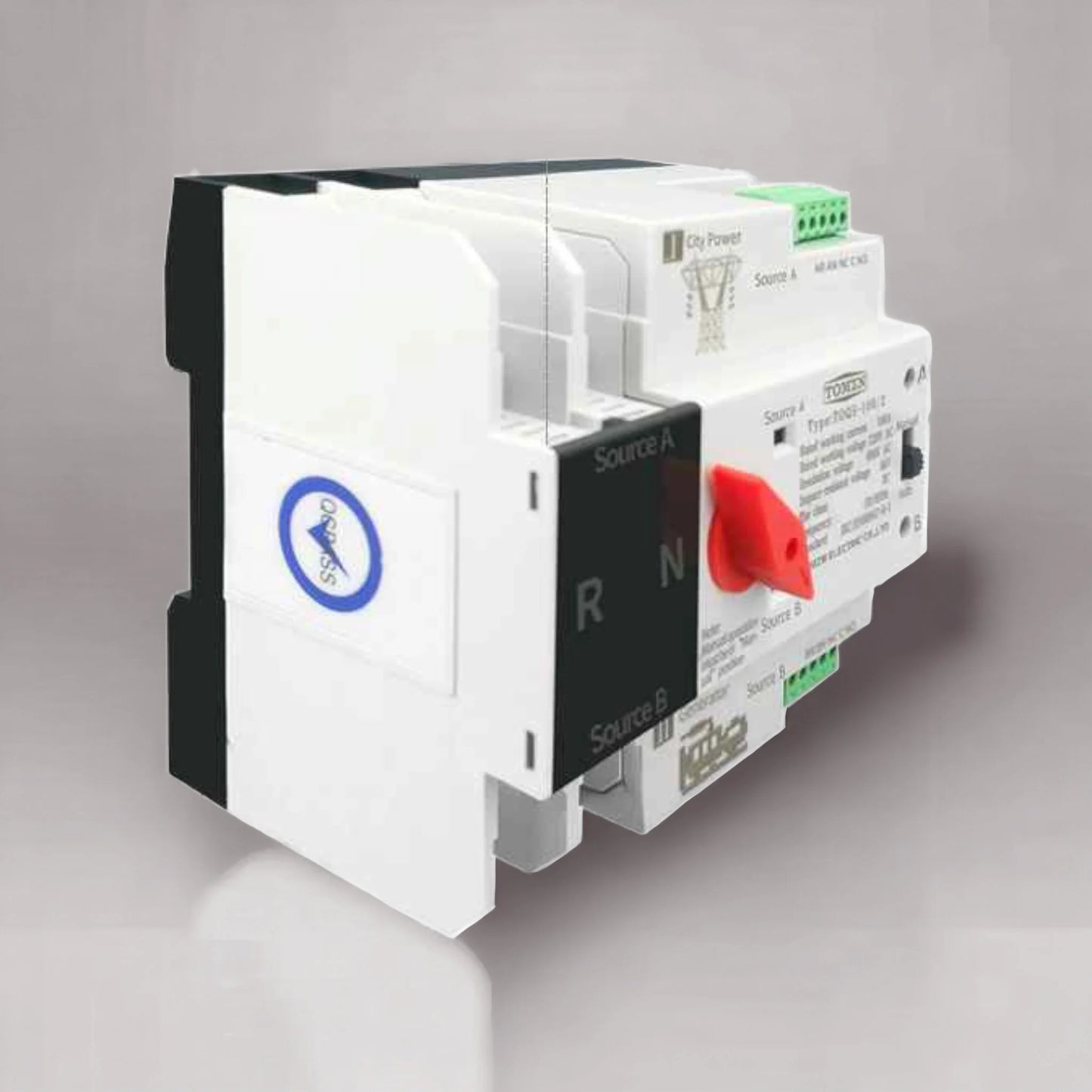 Tomzn TOQ5 2P-125A AC Single Phase Automatic Transfer Switch (ATS)