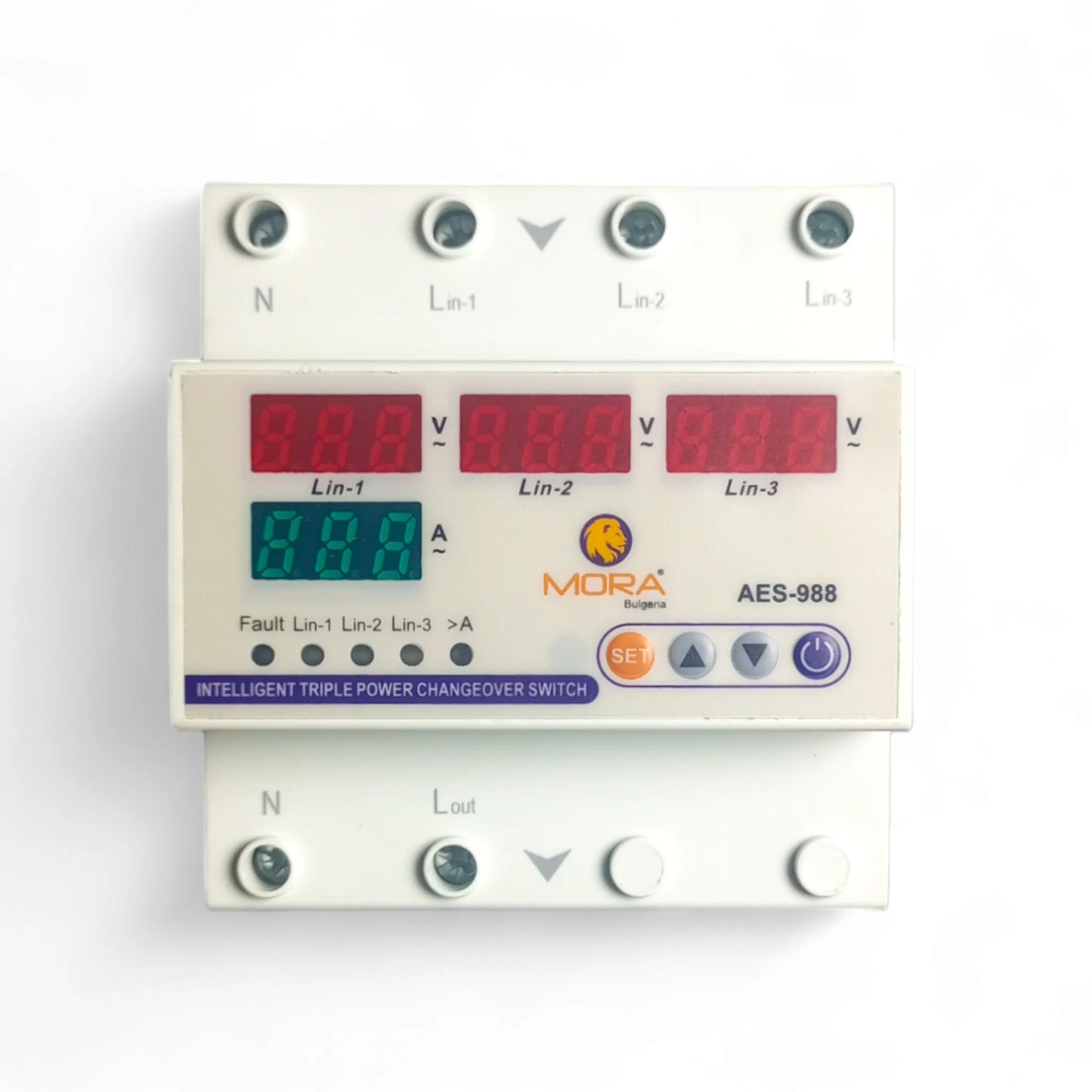 Mora 3 phase Auto Phase Selector Voltmeter adjustable Over and Under Voltage protection |Asghar Electric
