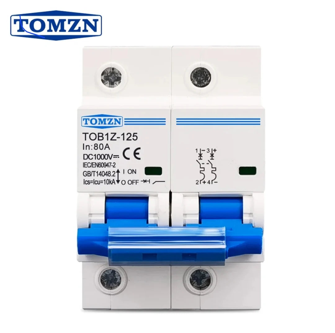 Tomzn 2P DC Circuit Breaker 1000V 125A