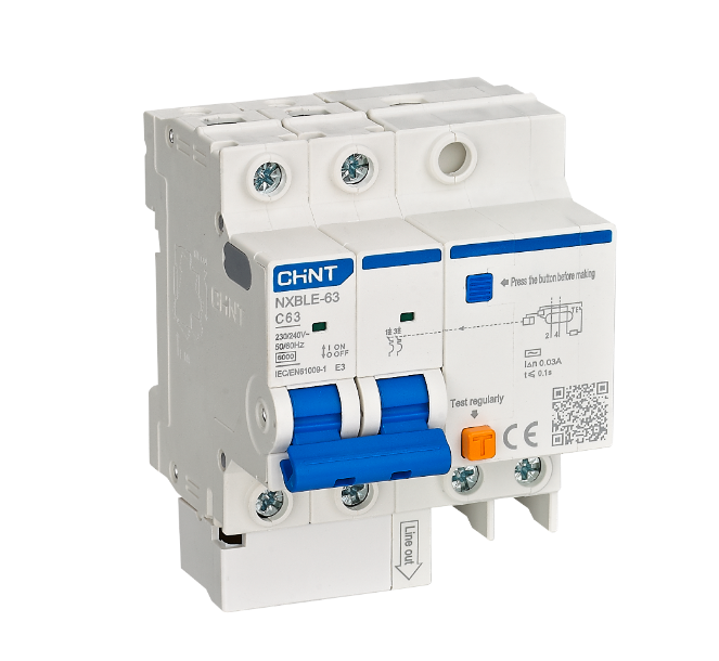 Chint Residual Current Circuit Breaker With Over Current (NXBLE-63) 6A-63A