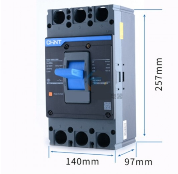 Chint NXM-400 S 3 Pole Molded Case Circuit Breaker Fixed 320A/400A