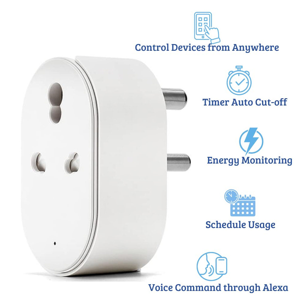 Tuya Smart 16A WiFi Power Plug with Power Monitoring