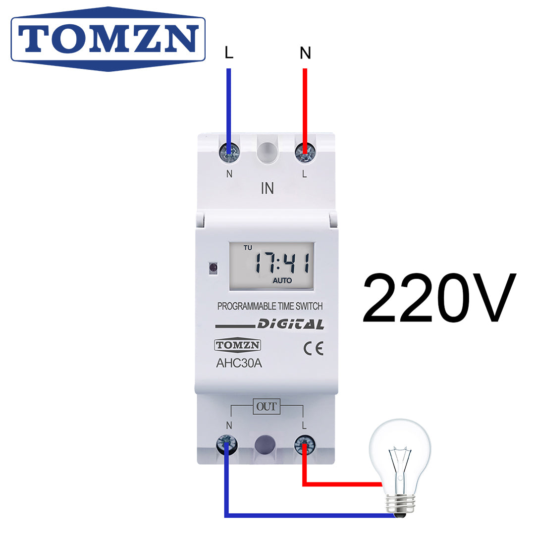 Weekly Programmable Timer with DP box | Asghar Electric
