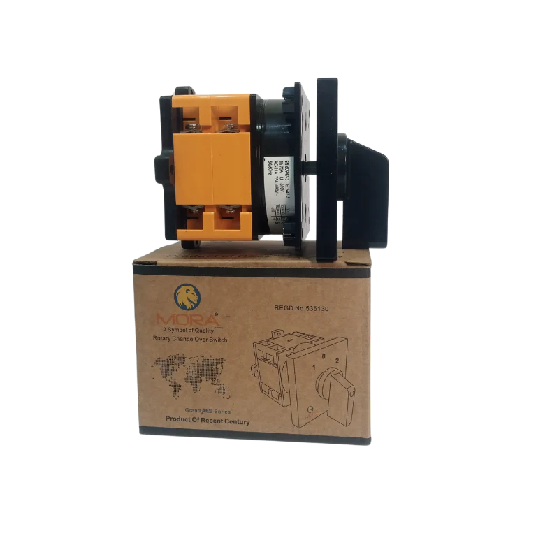 Mora 4 Pole 75A Manual Phase Selector Switch Mora Rotary Change Over |Asghar Electric