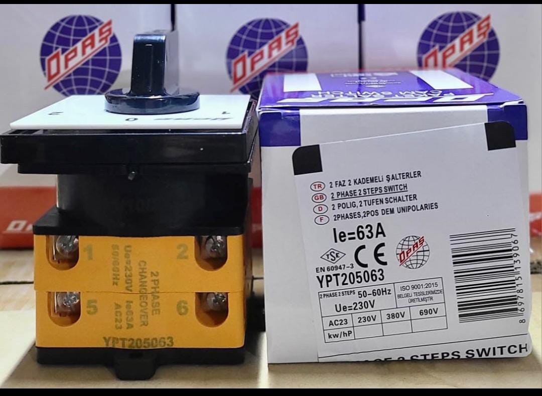 Opas 63Amp 2 pol rotary changeover | Asghar Electric