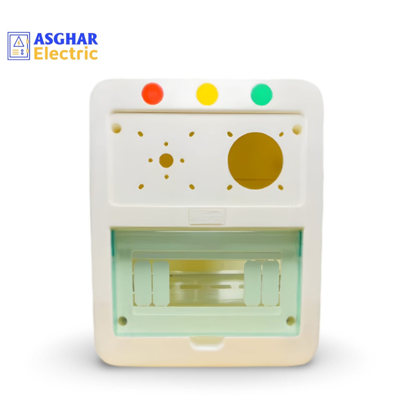 Plastic PVC DB 08 Way capacity & 10 way, 16mm, panel indicator, panel meter with changeover space