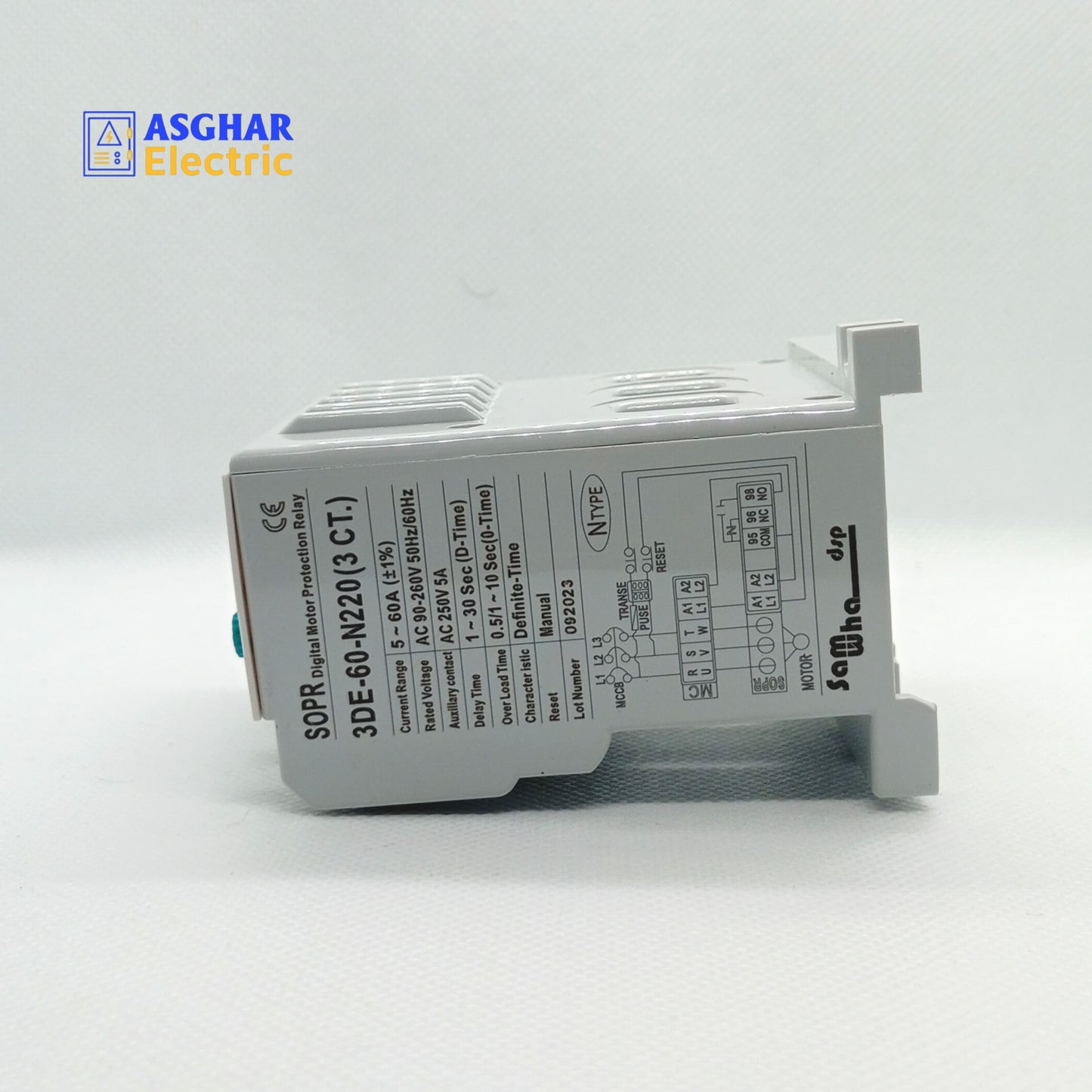 Asghar Electric | Samwha Digital EOCR 10-120A – Advanced Motor Protection Relay