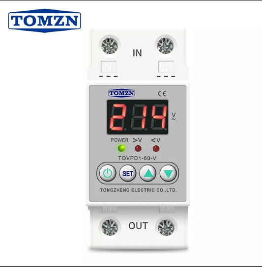 TOMZN 40A & 63A Under and Over Voltage Protector TOVPD1-60-V