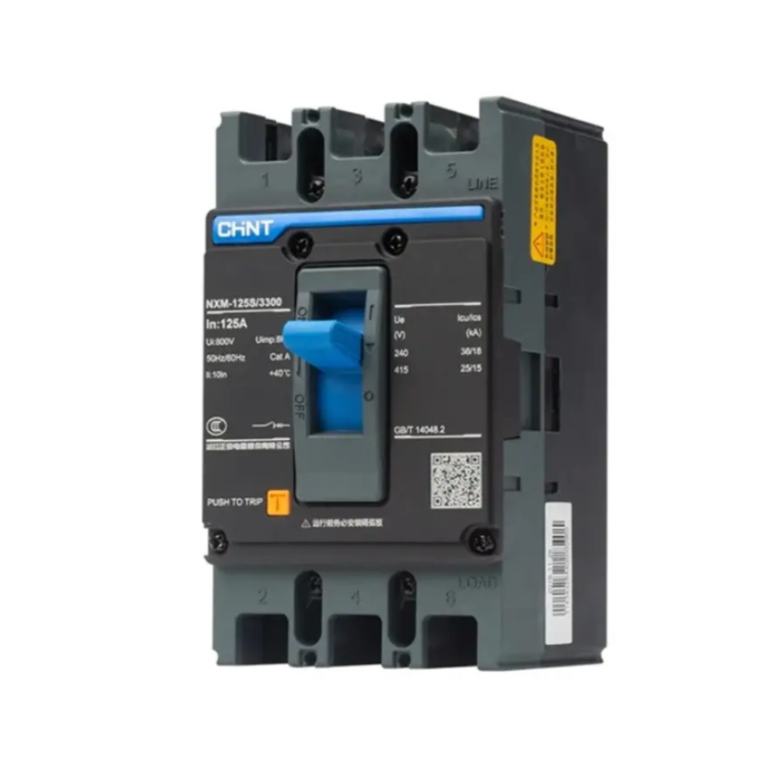 Chint NXM-1000 H 3 Pole Molded Case Circuit Breaker Fixed 1000A