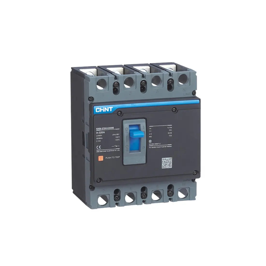 Chint NXM-125 H 4 Pole Molded Case Circuit Breaker Fixed 16A-125A