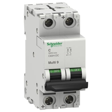 Schneider C60H-DC Miniature Circuit Breaker MCB 2P 500V