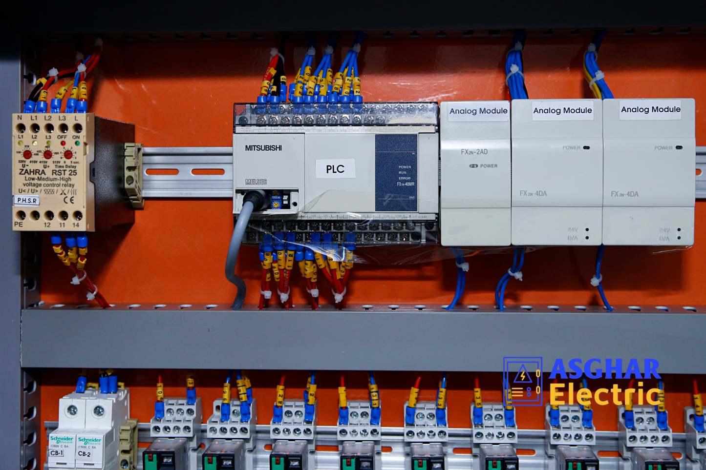 Asghar Electric | High-Quality PLC Control RO Panels for Industrial Automation