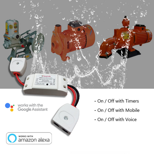 Water Motor Controller with App & Timers 10A - Best For Home Use