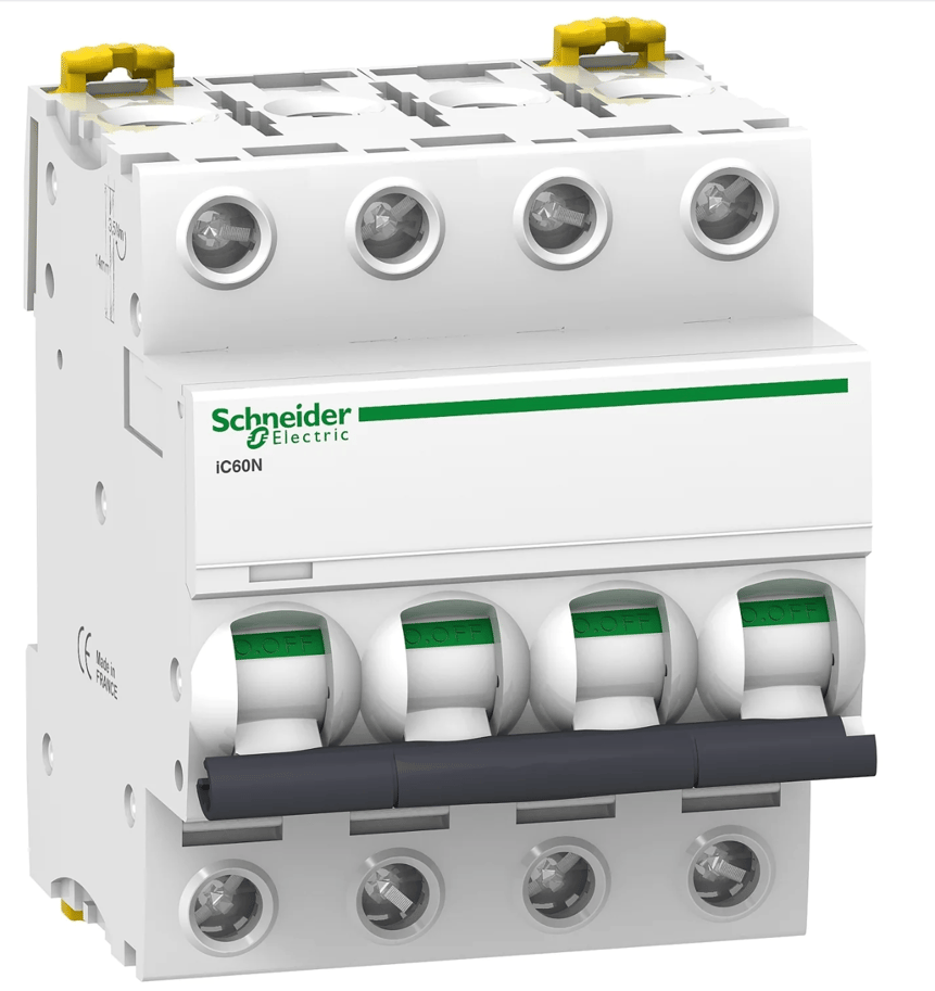 Schneider Miniature Circuit Breaker (MCB) IC60N 4P AC 10KA