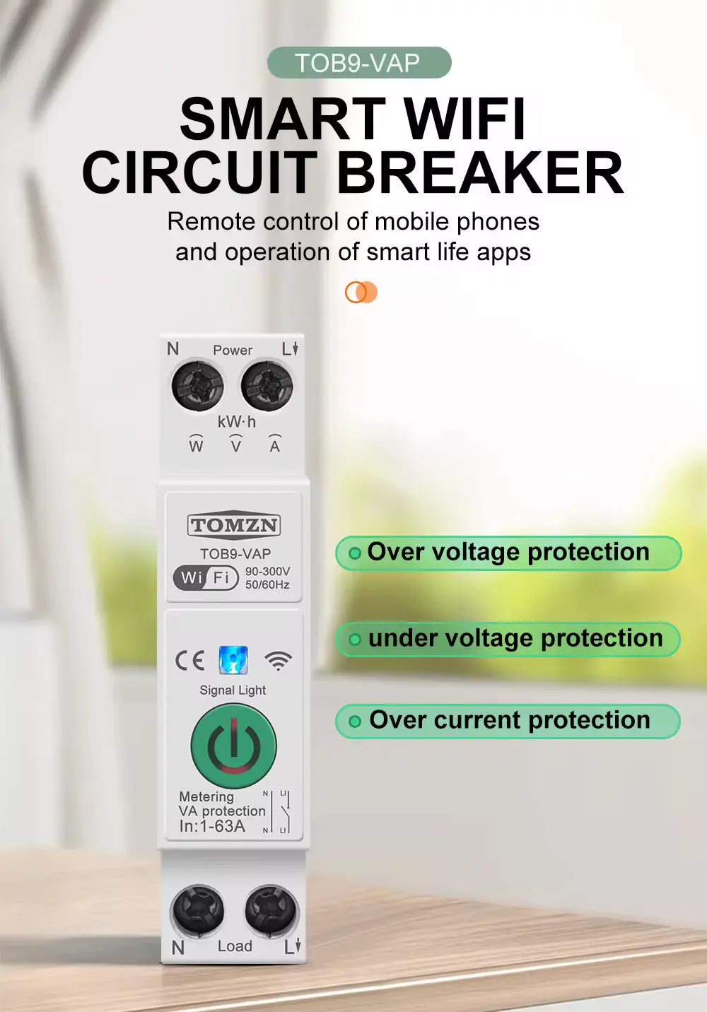 Wifi Smart Power Switch-63A + Box | Asghar Electric