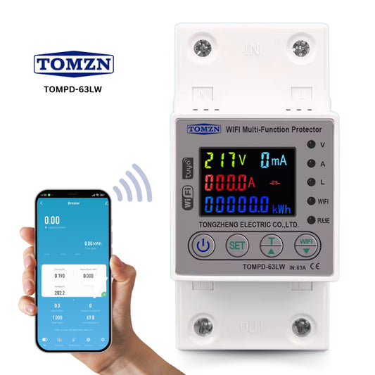 Tomzn TOMPD-63LW | 10-in-1 WiFi Multi-Function Protector Breaker