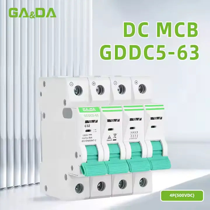 Gada Miniature Circuit Breaker (MCB) 4P DC GDDC5-63 Circuit Break