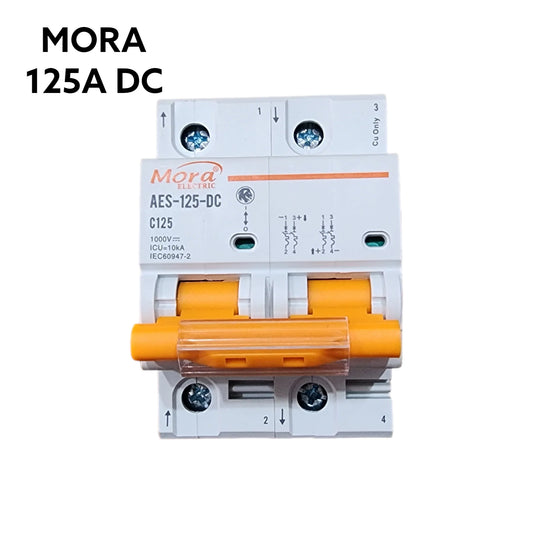 Mora 2P DC Circuit Breaker 125A Mora Battery Breaker DC 125A |Asghar Electric