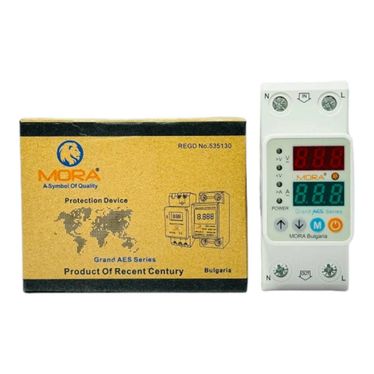 Mora 80A VA Protector by MORA Bulgaria with time delay function 2024 |Asghar Electric