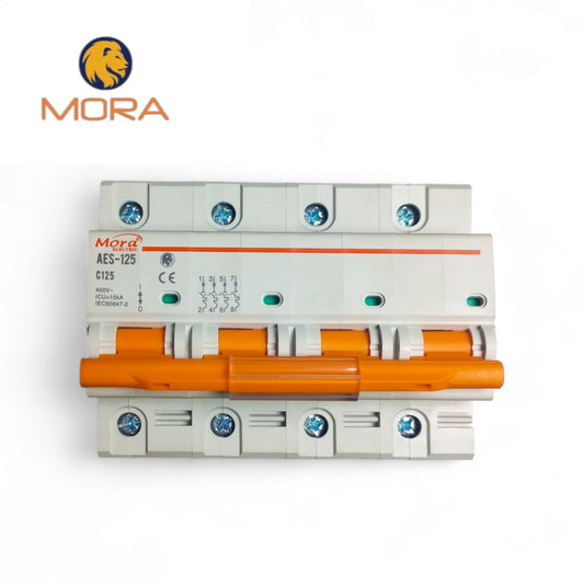 Mora 4P AC Circuit Breaker 400V 125A |Asghar Electric