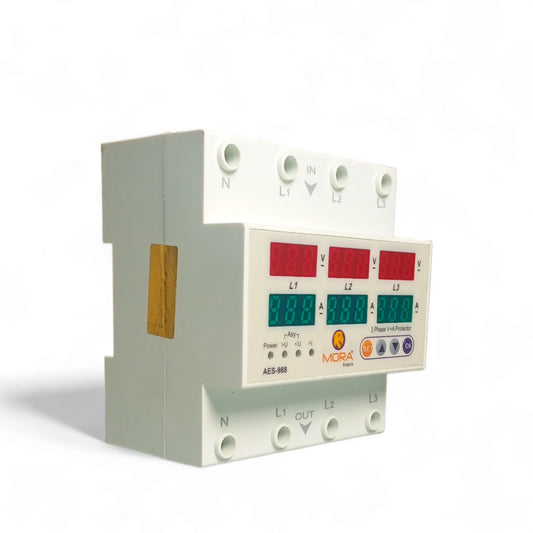 Mora 4Pole 3 Phase Voltage and current Protector |Asghar Electric