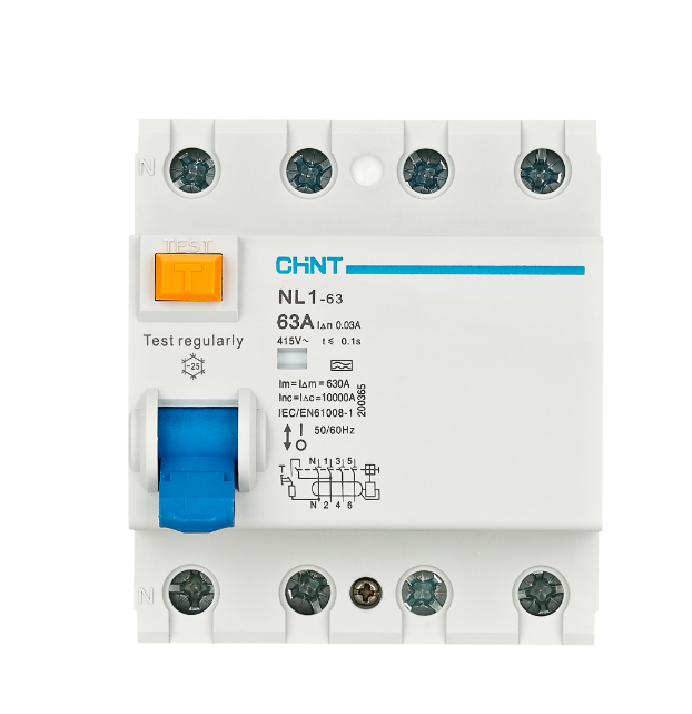 Chint NL1 4 Pole Residual Current Operated Circuit Breaker (RCCB)
