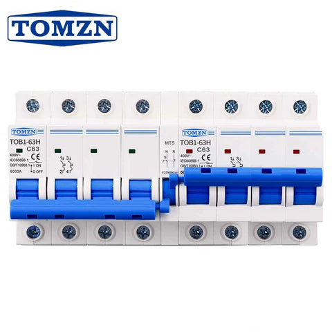 Tomzn AC 4P+4P 63A MTS Dual Power Manual Transfer Switch