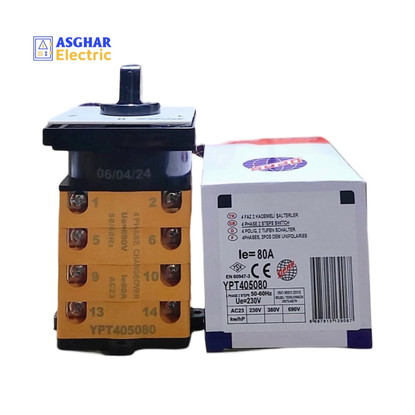 Opas 80 amp 4 Pol Rotary changeover | Asghar Electric