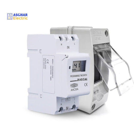Weekly Programmable Timer with DP box | Asghar Electric