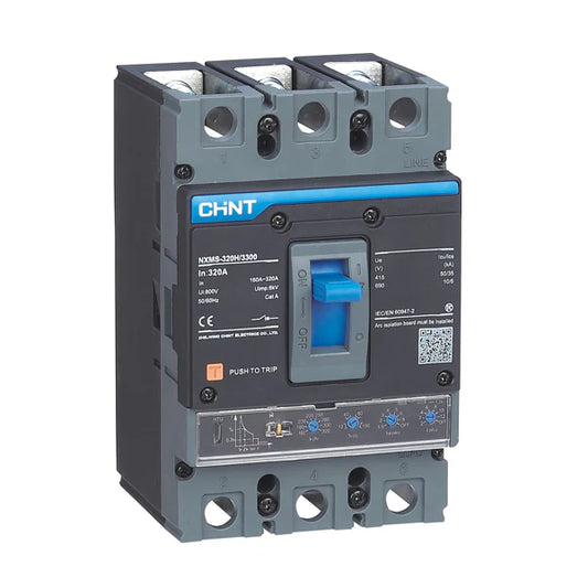 Chint NXMS-630 F 3 Pole Molded Case Circuit Breaker Adjustable 630A