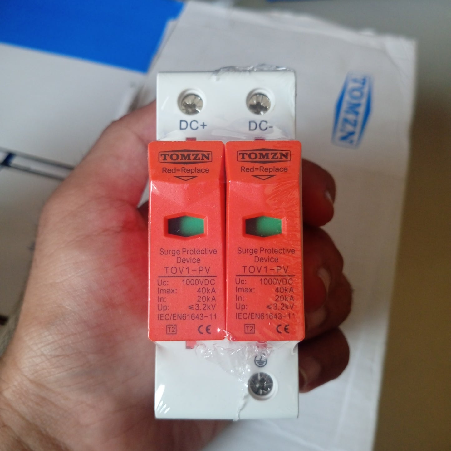 Tomzn Surge Protective Device (SPD) 2P DC (TZG40-PV 1000V 40kA)